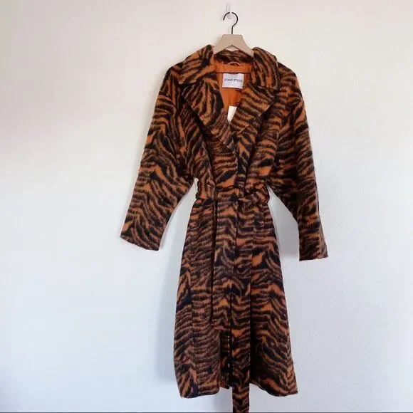 STAND STUDIO Pam wool blend Coat - Rust/Black